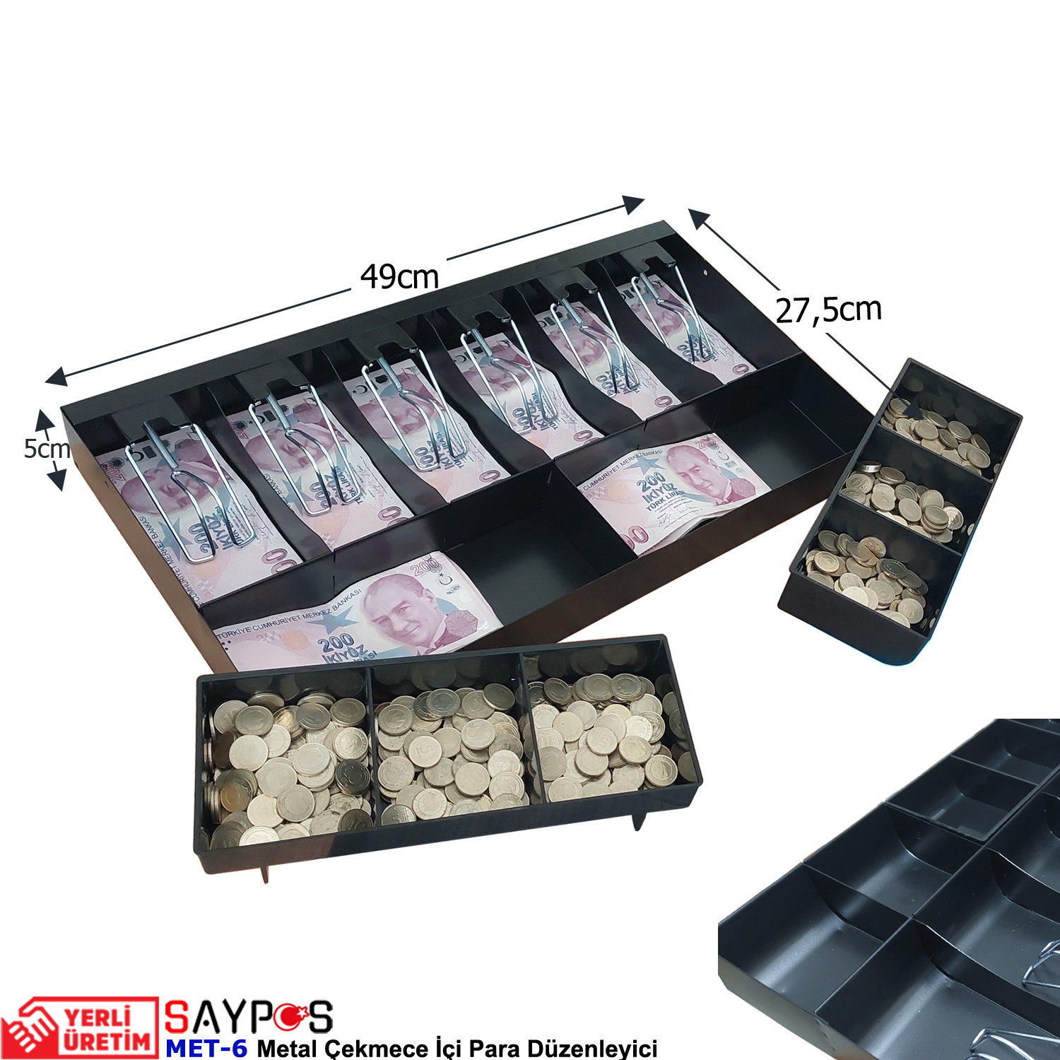 14%20Gözlü%20Gizli%20Evrak%20Hazneli%20Full%20Rampalı%206%20Banknotlu%20Kırılmaz%20Metal%20Para%20Düzenleyici%2049x27,5x5cm