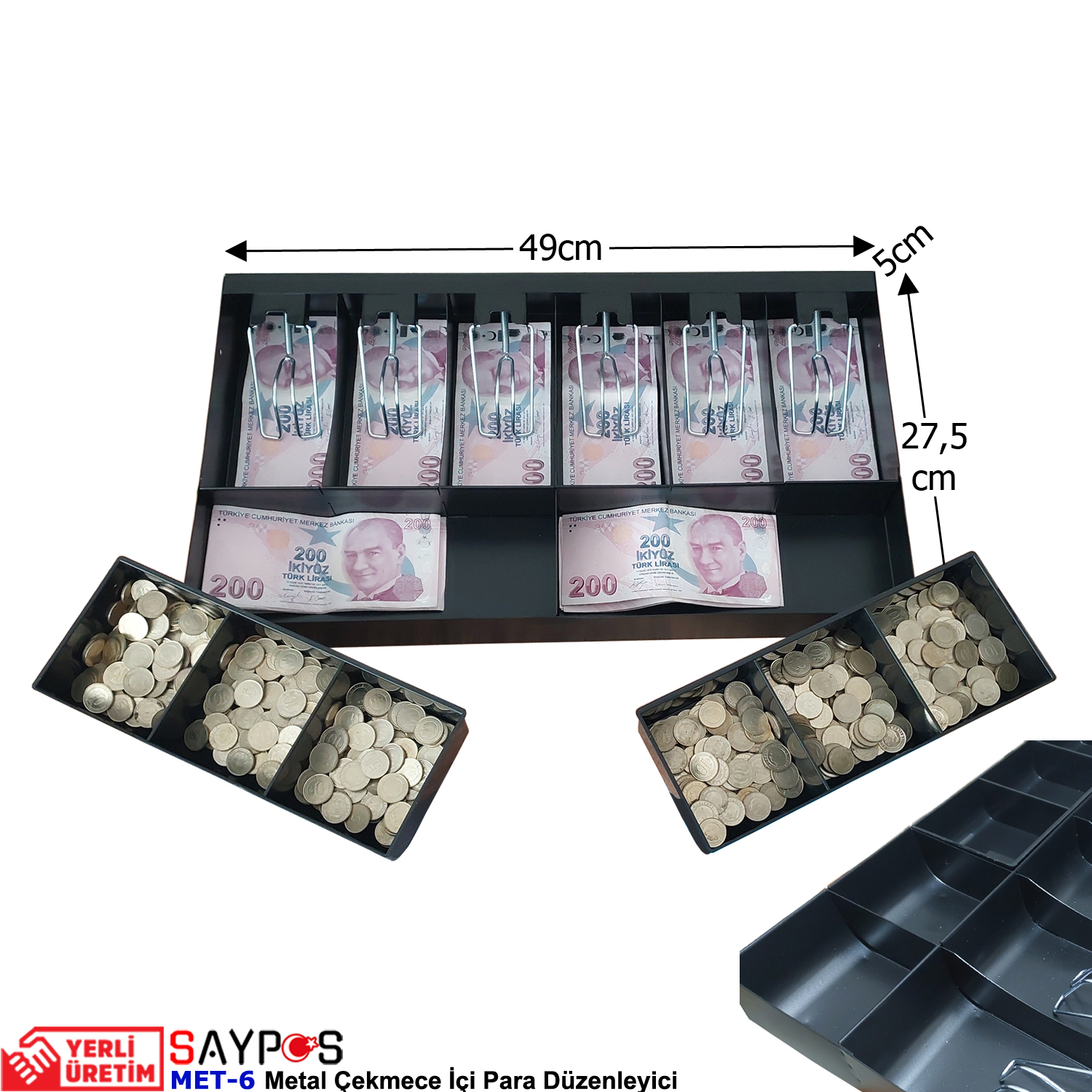 14%20Gözlü%20Gizli%20Evrak%20Hazneli%20Full%20Rampalı%206%20Banknotlu%20Kırılmaz%20Metal%20Para%20Düzenleyici%2049x27,5x5cm