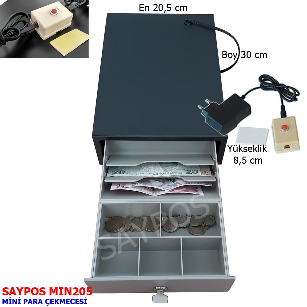 Düğmeli%20Mini%20Yazar%20Kasa%20Para%20Çekmecesi%202%20Banknot%20Bölmeli%20Buton%20ve%20Adaptörü%20Hediye