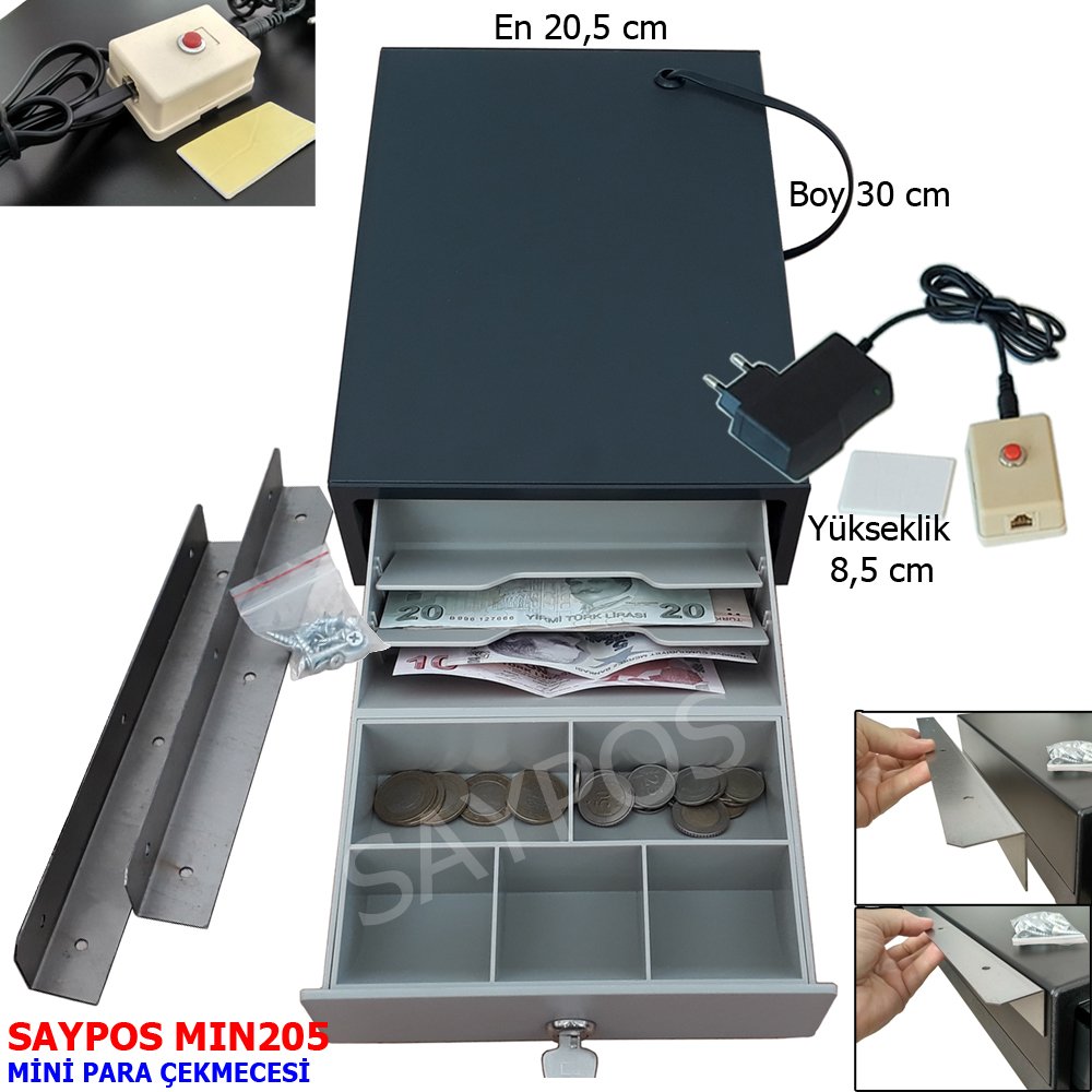 Saypos%20Mini%20Yazar%20Kasa%20Para%20Çekmecesi%20Butonu%20ve%20Askısı%20Hediye%2020,5x30x8,5cm