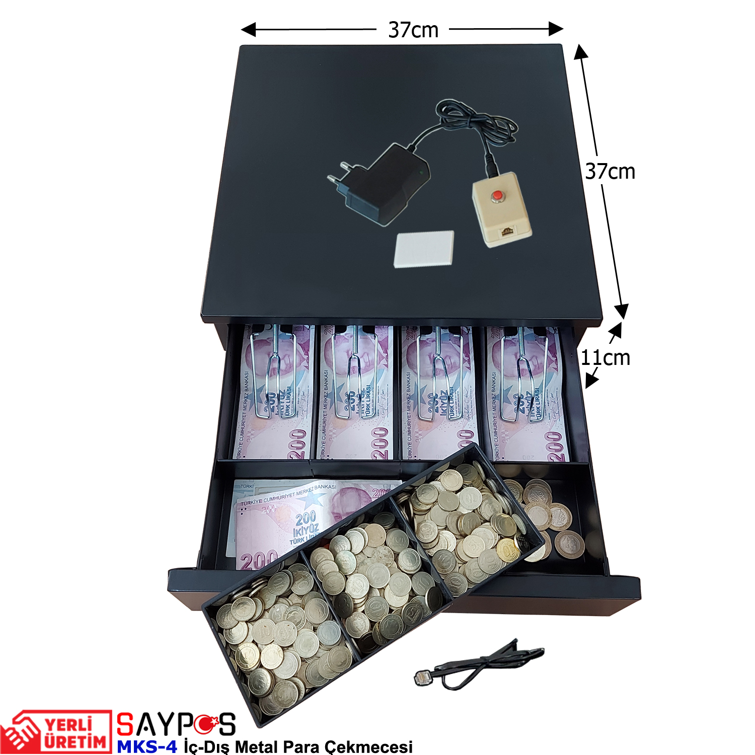 Kolay%20Açma%20Buton%20ve%20Adaptörlü%204%20Geniş%20Banknot%20Gözlü%20İçi-Dışı%20Full%20Metal%20Kırılmaz%20Para%20Çekmecesi%2037x37x11cm