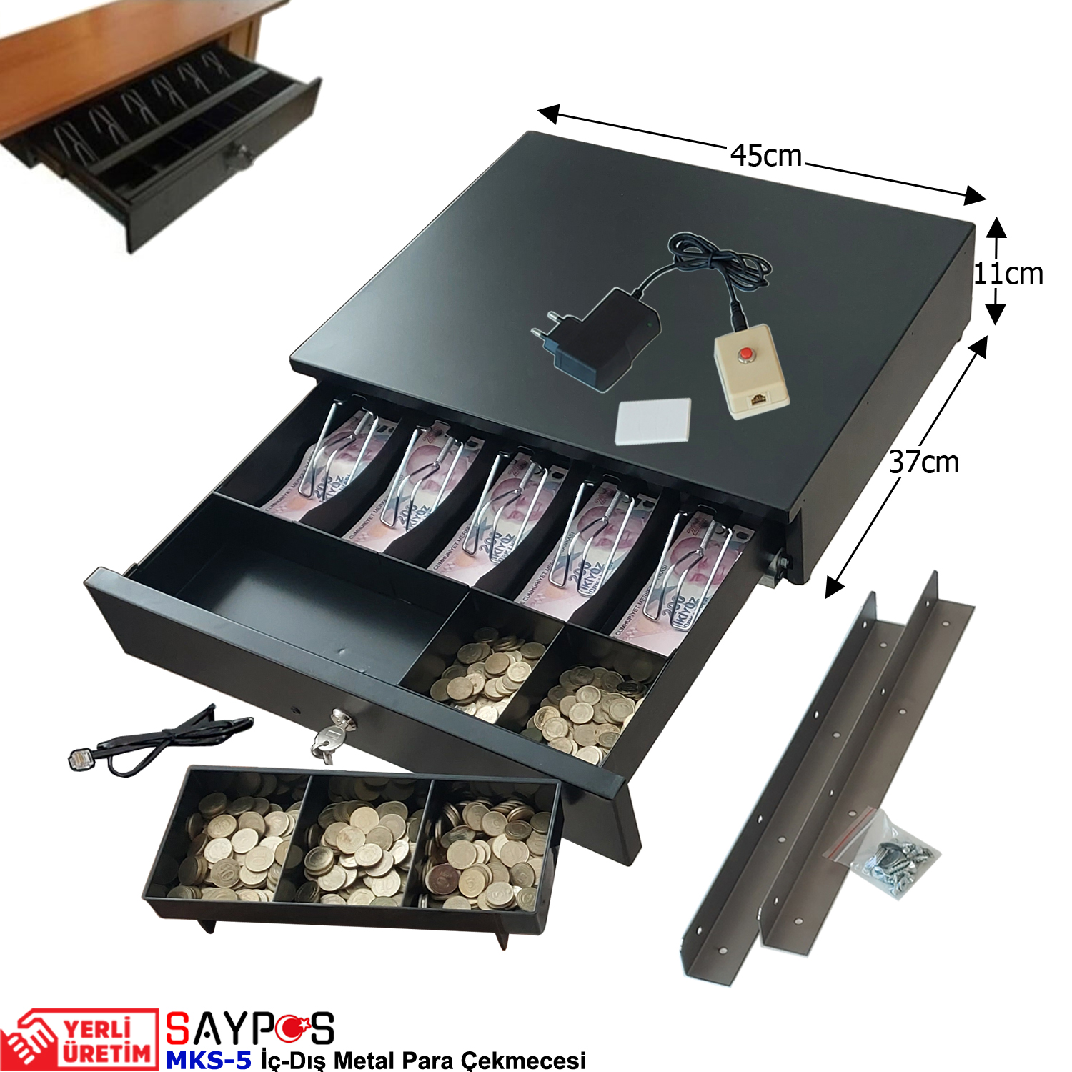 Açma%20Butonlu%20ve%20Montaj%20Askılı%205%20Geniş%20Banknot%20Gözlü%20İçi-Dışı%20Full%20Metal%20Kırılmaz%20Para%20Çekmecesi%2045x37x11cm