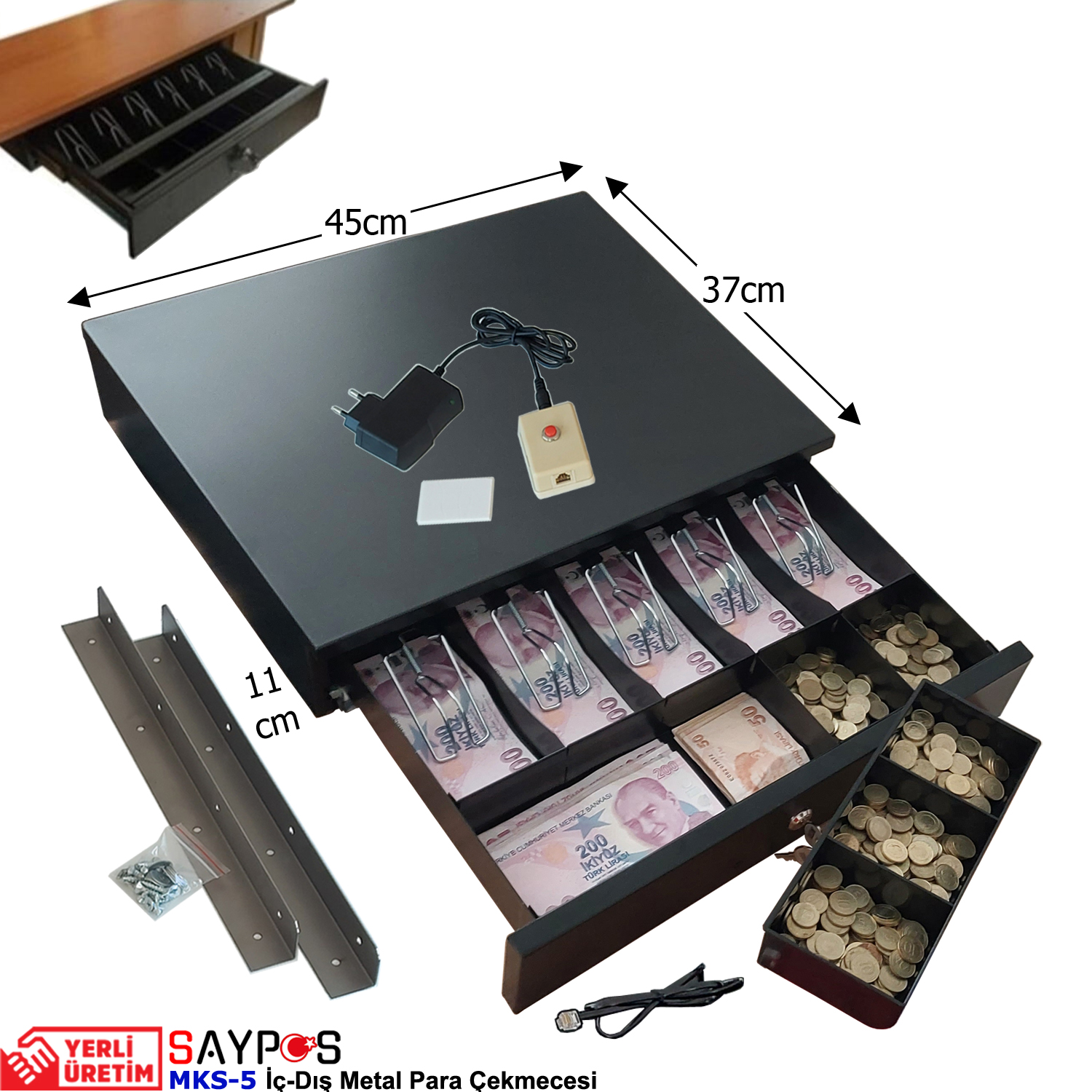 Açma%20Butonlu%20ve%20Montaj%20Askılı%205%20Geniş%20Banknot%20Gözlü%20İçi-Dışı%20Full%20Metal%20Kırılmaz%20Para%20Çekmecesi%2045x37x11cm