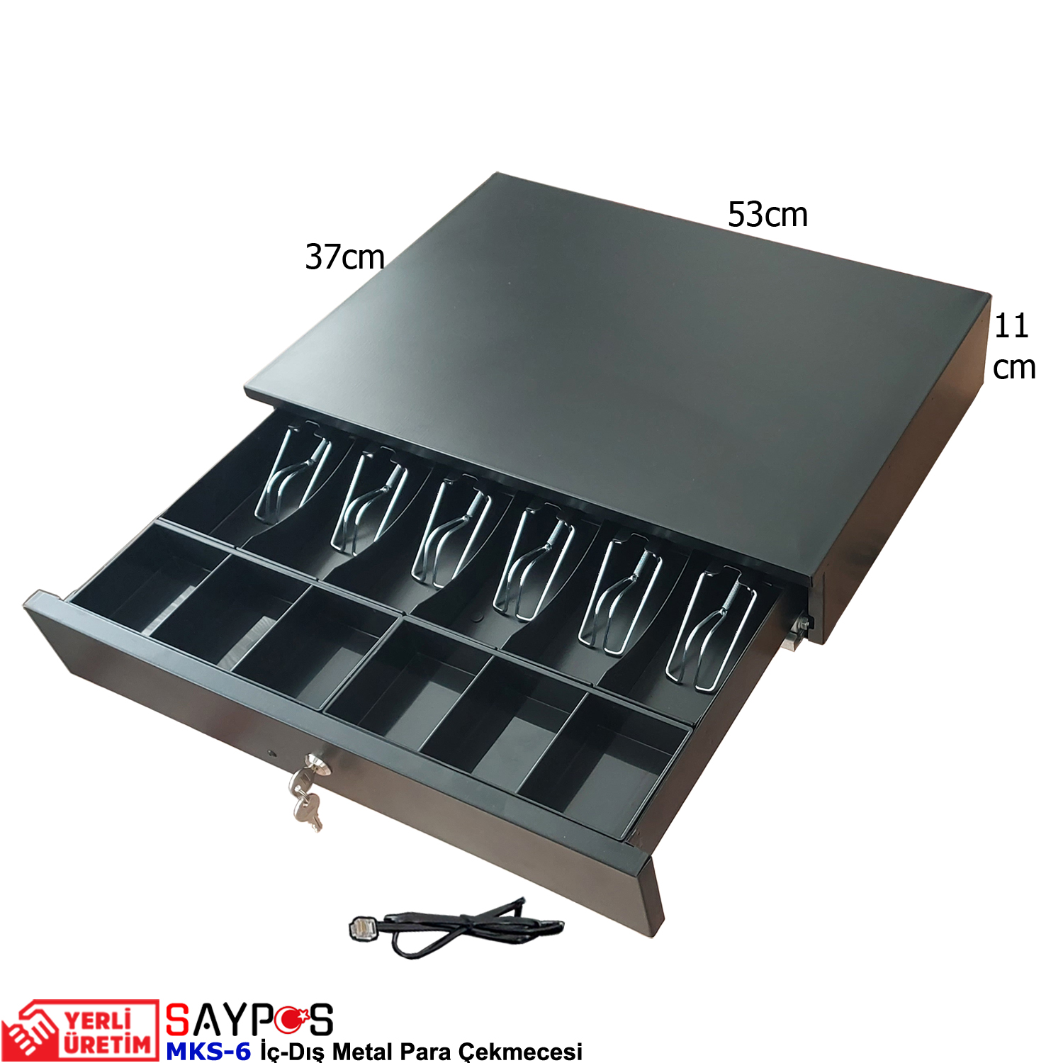 12V%20Fiş%20Yazıcı%20Uyumlu%20POS%20PC%20Bağlantılı%20Açılır%206%20Geniş%20Banknot%20Gözlü%20Full%20Metal%20Para%20Çekmecesi%2053x37x11cm
