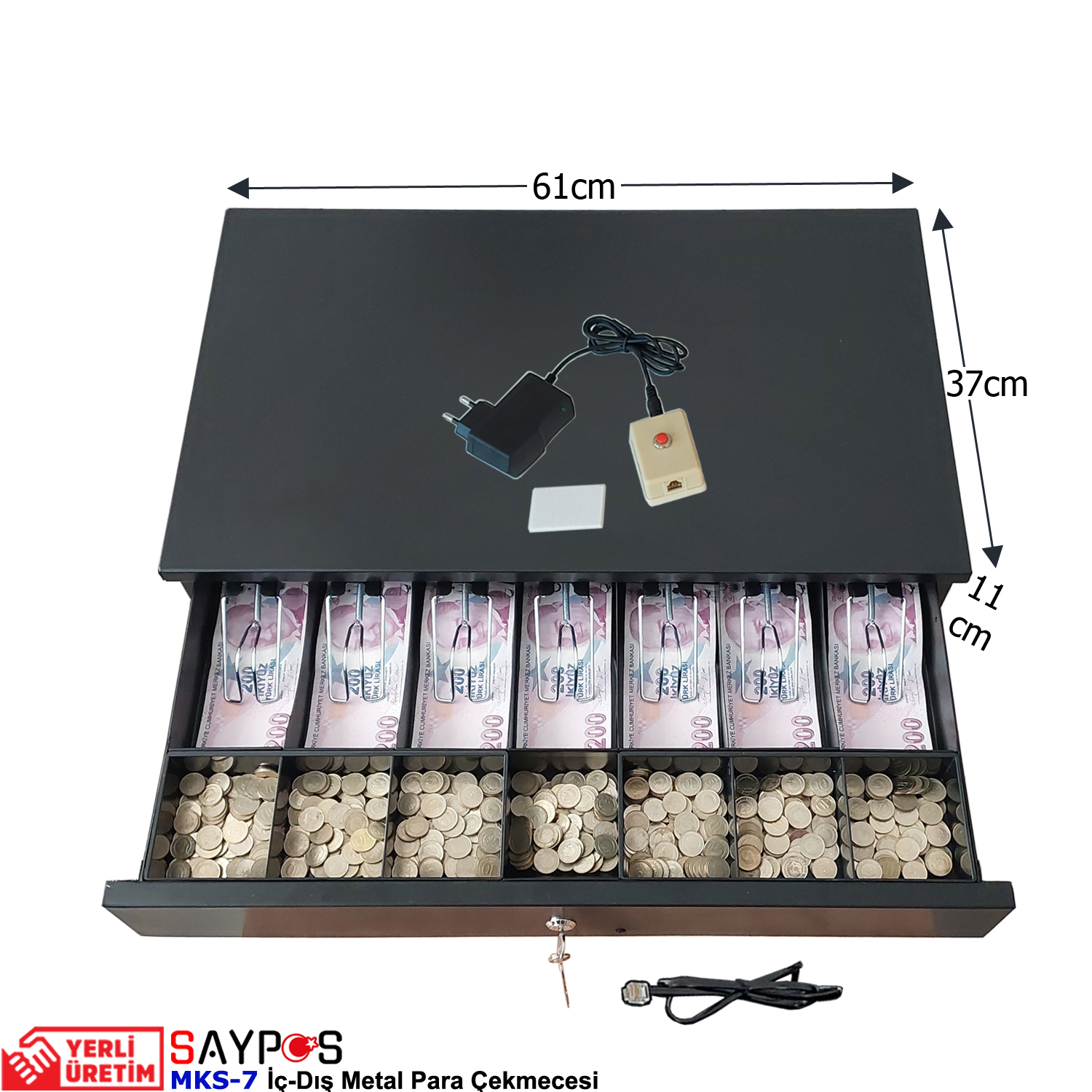 Kolay%20Açma%20Buton%20ve%20Adaptörlü%207%20Geniş%20Banknot%20Gözlü%20İçi-Dışı%20Full%20Metal%20Kırılmaz%20Para%20Çekmecesi%2061x37x11cm