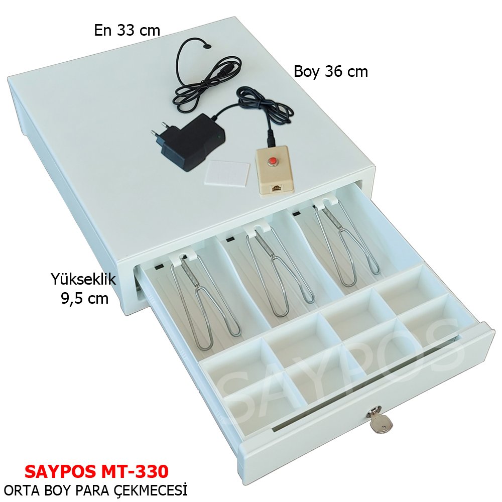 Metal%20Mandallı%20ve%20Kolay%20Açma%20Butonlu%20Yazarkasa%20Para%20Çekmecesi%2011%20Gözlü%2033x36x9,5cm