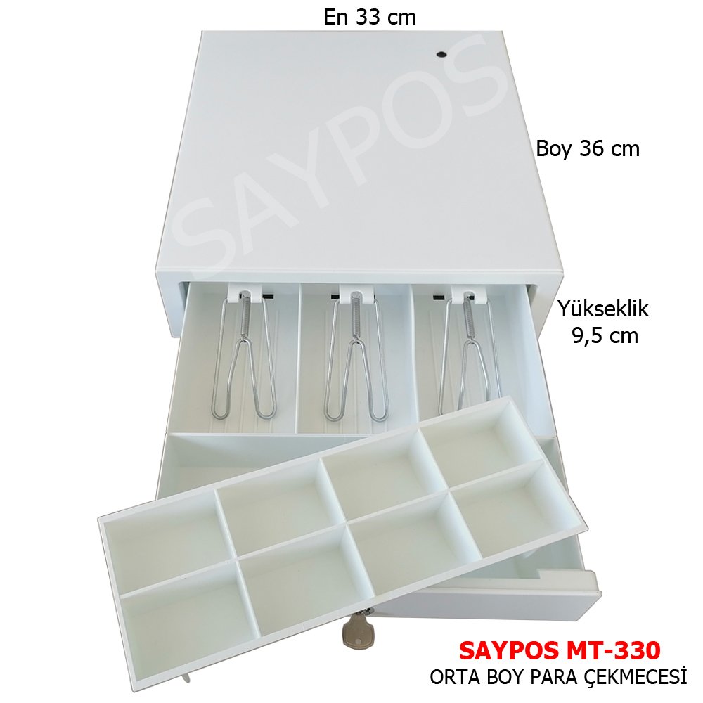Metal%20Mandallı%20Dokunmatik%20(Basmalı)%20Elle%20Açılır%20Manuel%20Para%20Çekmecesi%2033x36x9,5cm