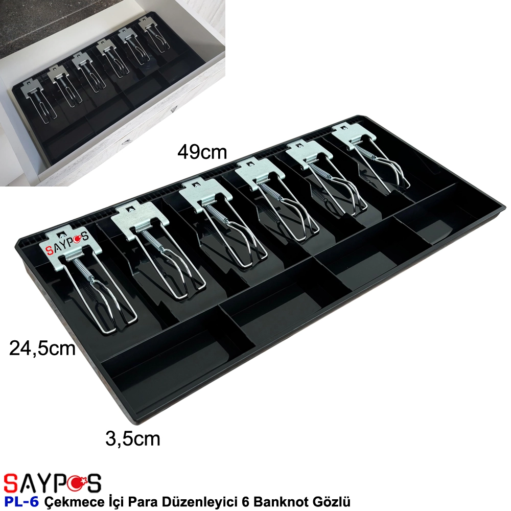 Metal%20Mandallı%20Rampalı%20Çekmece%20İçi%20Para%20Düzenleyici%206%20Banknot%204%20Bozuk%20Para%20Gözlü%2049x24,5x3,5cm