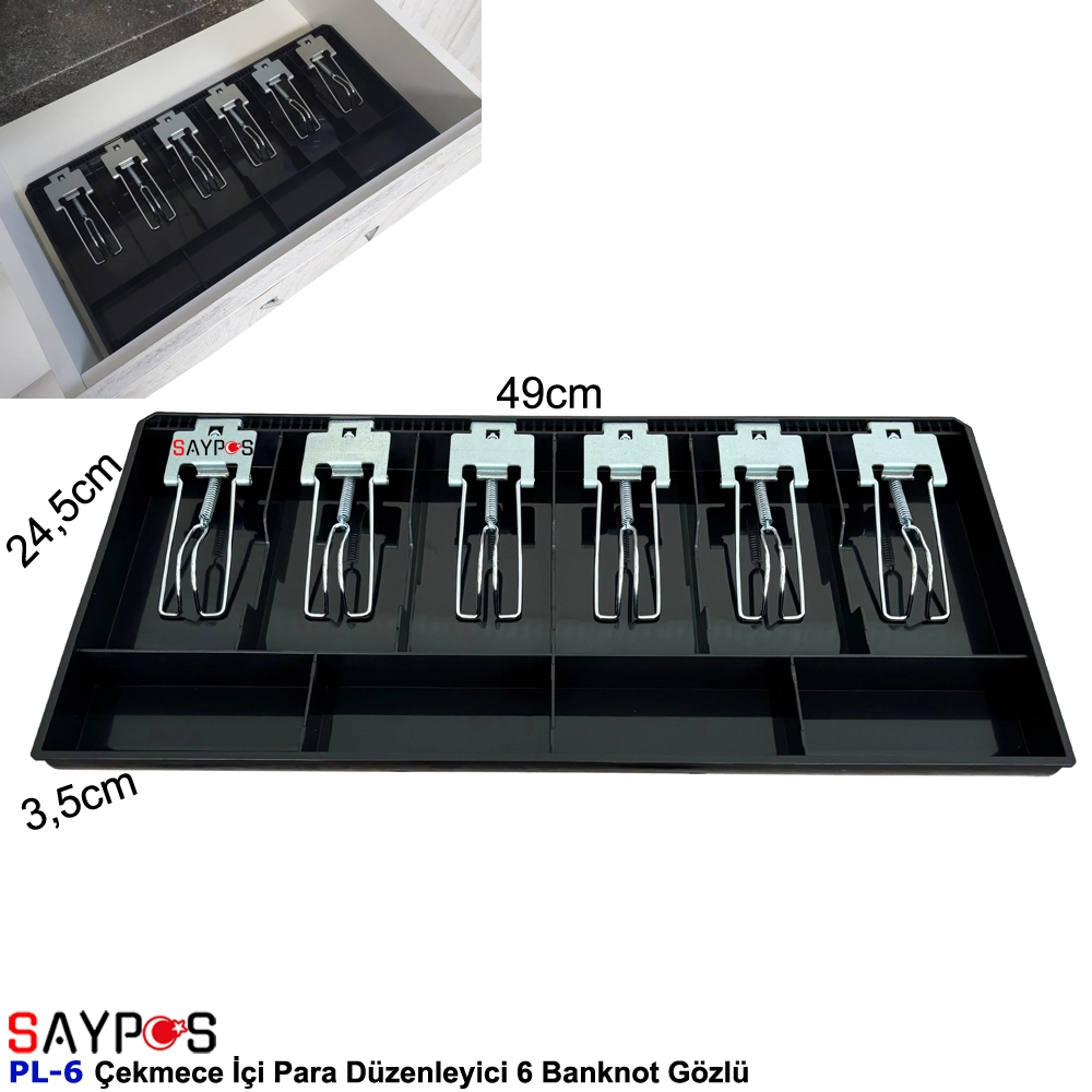 Metal%20Mandallı%20Rampalı%20Çekmece%20İçi%20Para%20Düzenleyici%206%20Banknot%204%20Bozuk%20Para%20Gözlü%2049x24,5x3,5cm