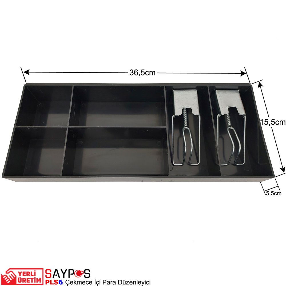Plastik%20Çekmece%20İçi%20Para%20Bölmesi%202%20Banknot%204%20Madeni%20Para%20Bölmeli%2036,5x15,5x5,5cm