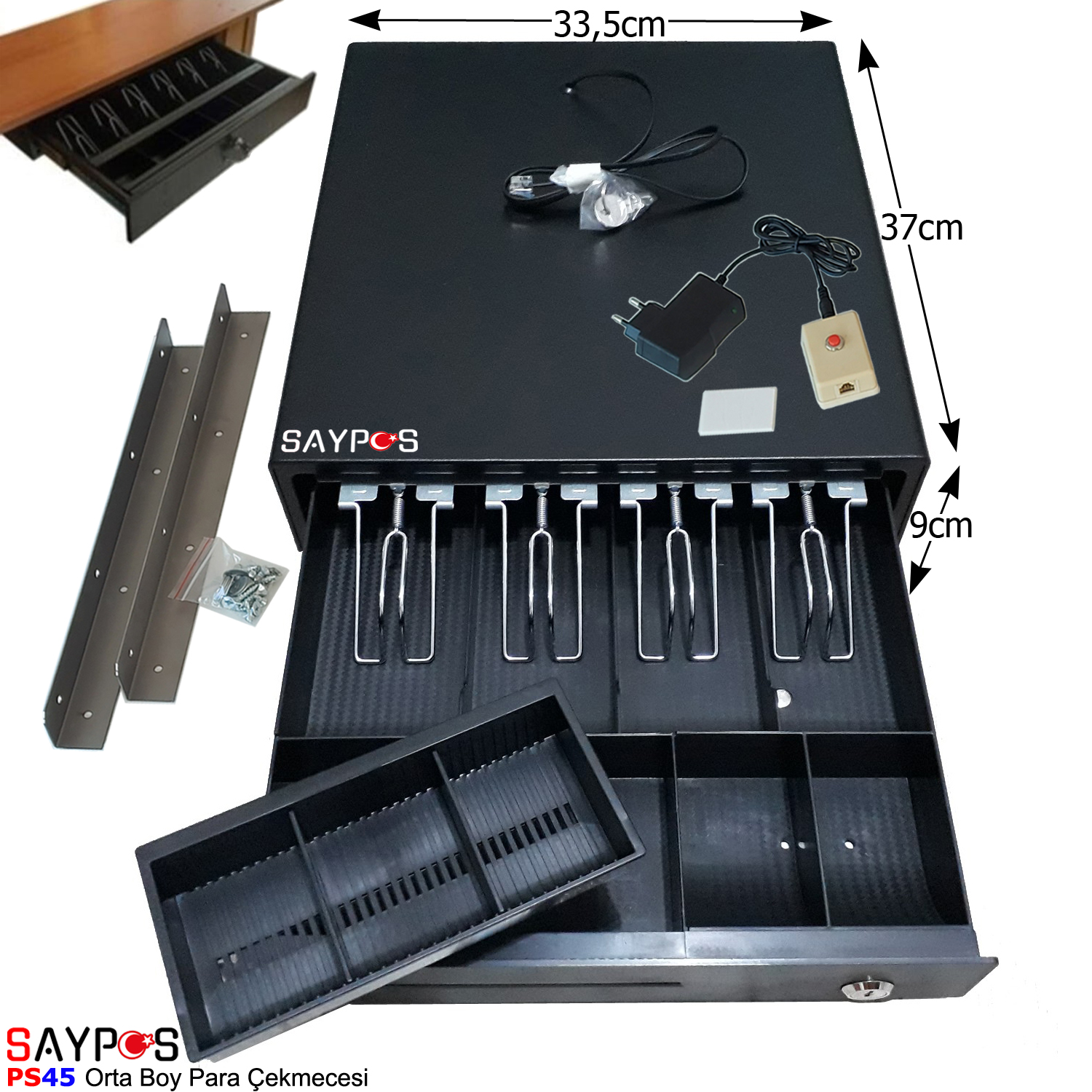 4%20Banknot%20Gözlü%20Kolay%20Açma%20Butonlu%20ve%20Montaj%20Askılı%20(Takım%20Halinde)%20Para%20Çekmecesi%2033,5x37x9cm
