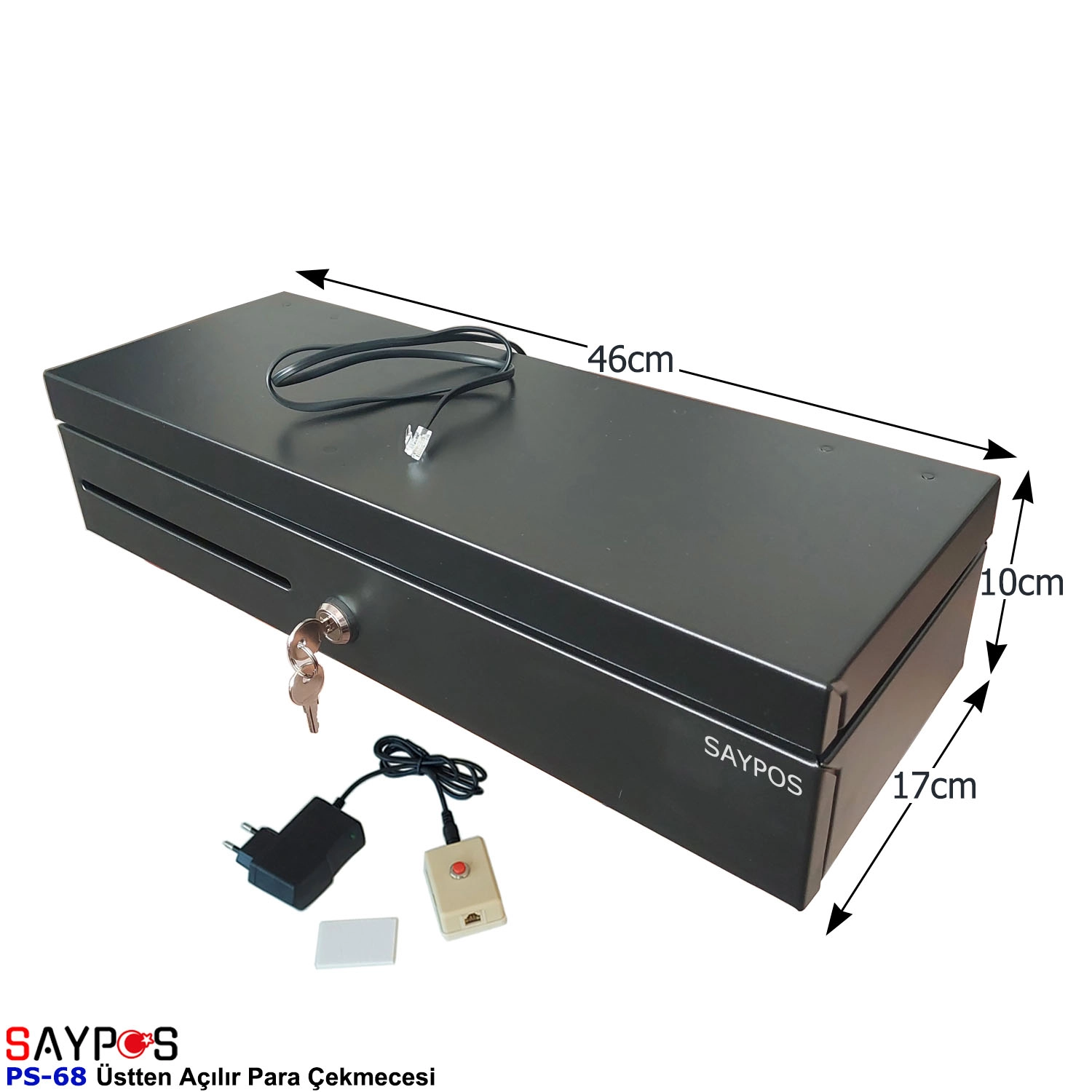 Kolay%20Açma%20Butonlu%20Flip%20Top%20Para%20Çekmecesi%20Anahtarlı%20Üstü%20Açılır%20Metal%20Para%20Kasası%2046x17x10cm