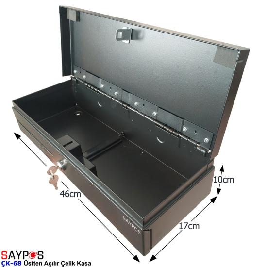 Çok Amaçlı Çelik Kasa Anahtardan Açılır 46x17x10cm