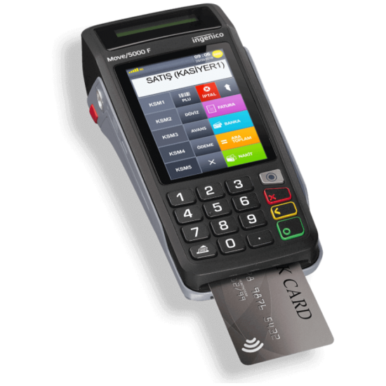 İngenico Move5000f Yazarkasa Pos Seyyar Yeni Nesil Yazar Kasa Temassız