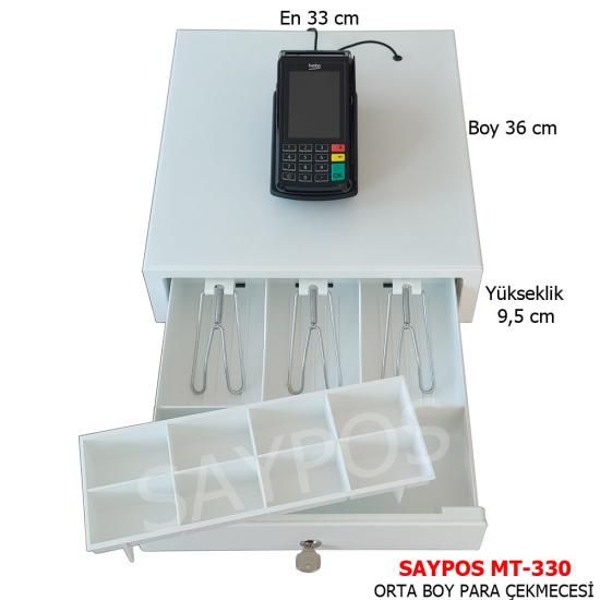 Beko 220TR-300TR Yazar Kasa Para Çekmecesi Orta Boy 3 Banknot Bölmeli