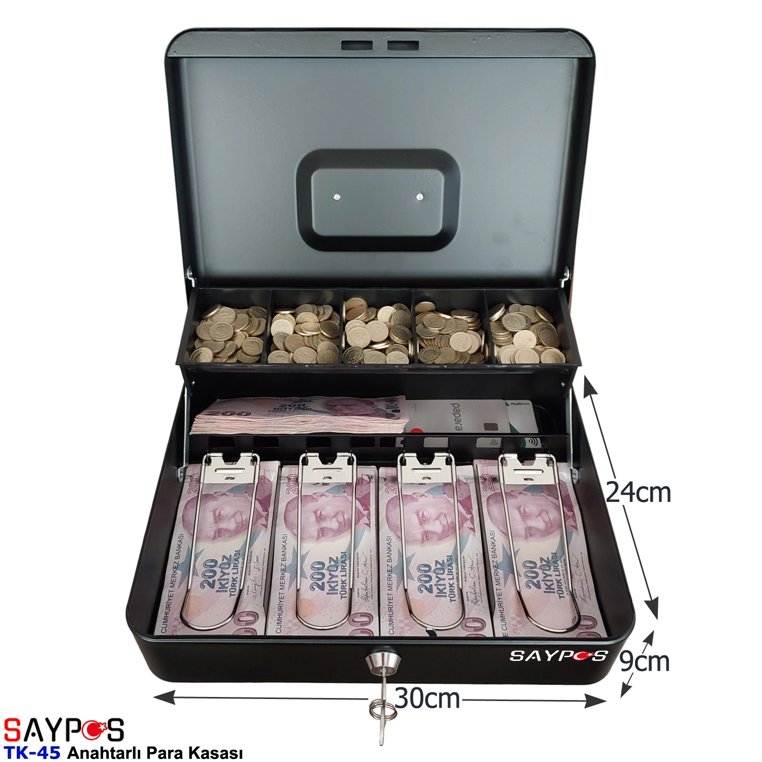 Anahtardan%20Açılır%20ve%20Taşıma%20Kulplu%20Para%20Kasası%204%20Banknot%205%20Madeni%20Para%20Gözlü%20Gizli%20Bölmeli%2030x24x9cm