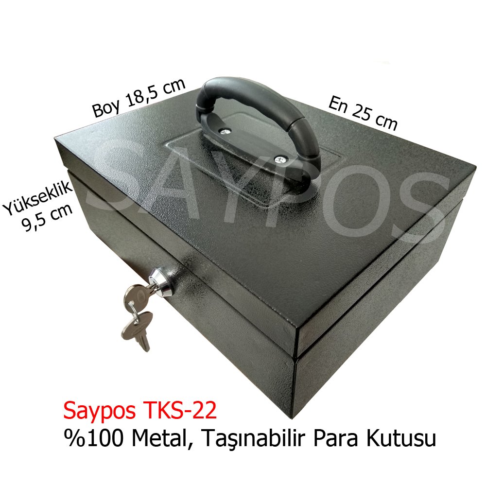 Saypos%20Para%20Kasası%20Metal%20El%20Tipi%20Taşıma%20Kulplu%204%20Gözlü%20İç%20Tepsi%20Kalkıyor%2025x18,5x9,5cm