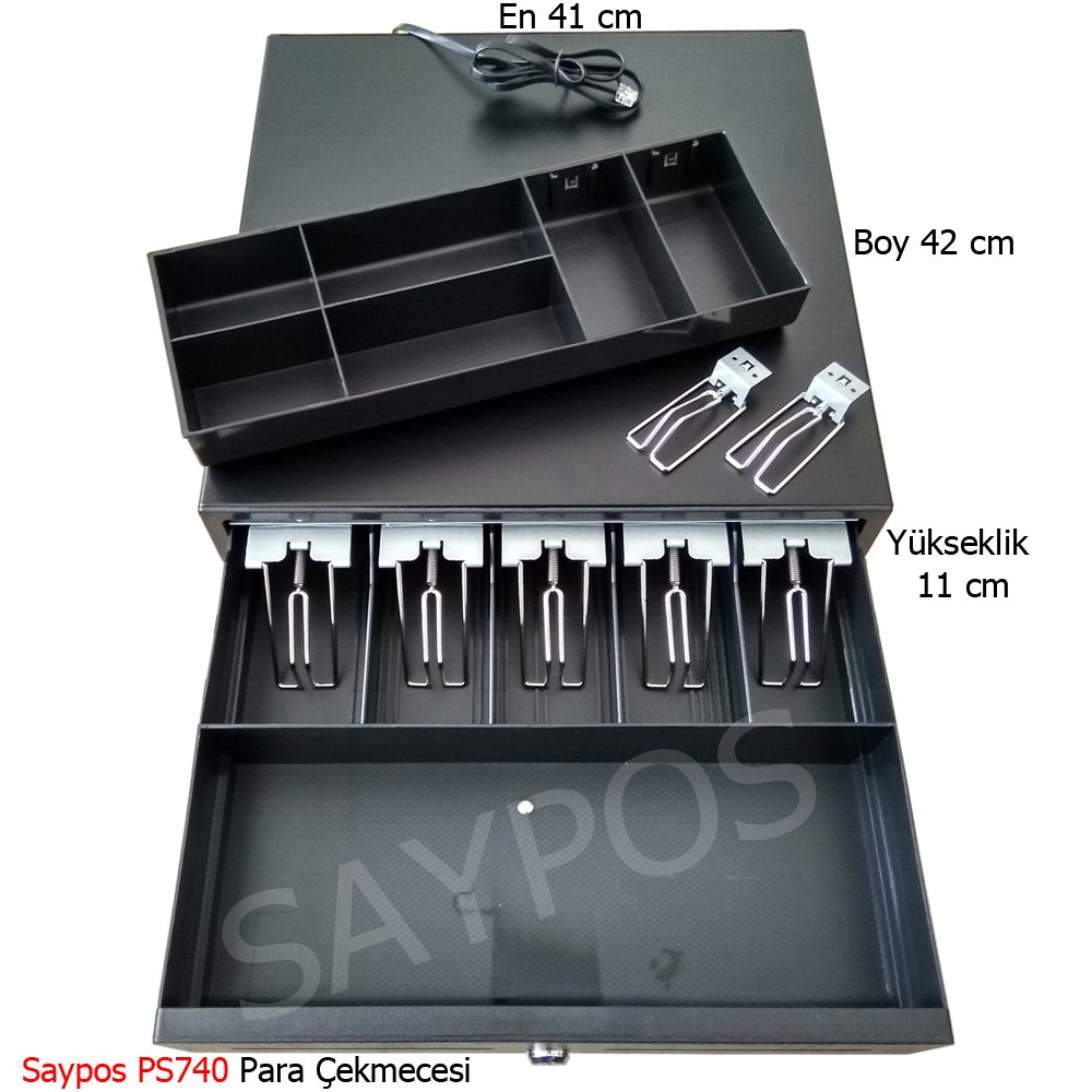 Verifone%20MX915%20uyumlu%20Yazarkasa%20Para%20Çekmecesi%207%20Banknot%20Bölmeli%20Para%20Kasası%2041x42x11cm